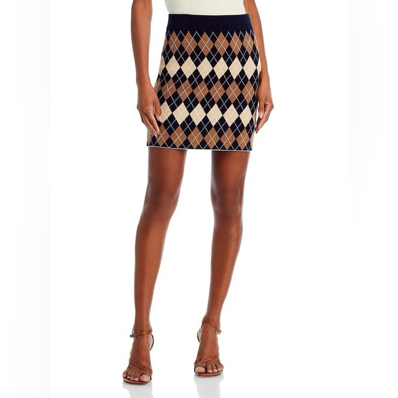 Kule Chelsea Argyle Knit Skirt - Picture 1 of 6